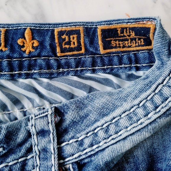 Rock Revival Lily Straight Jeans Size 28 - Picture 6 of 7